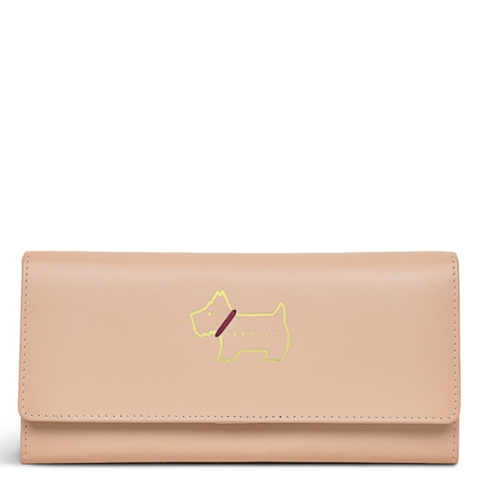 RADLEY LONDON Tan Wallet with Yellow Dog Motif